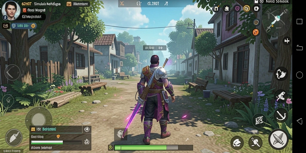 Tampilan gameplay menarik dari 62HOT yang menampilkan interaksi dan kreasi.