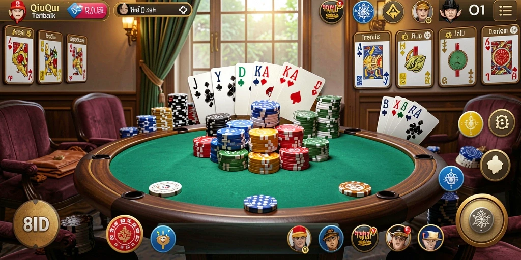 Gameplay QiuQiu yang seru dan menarik di 8ID.