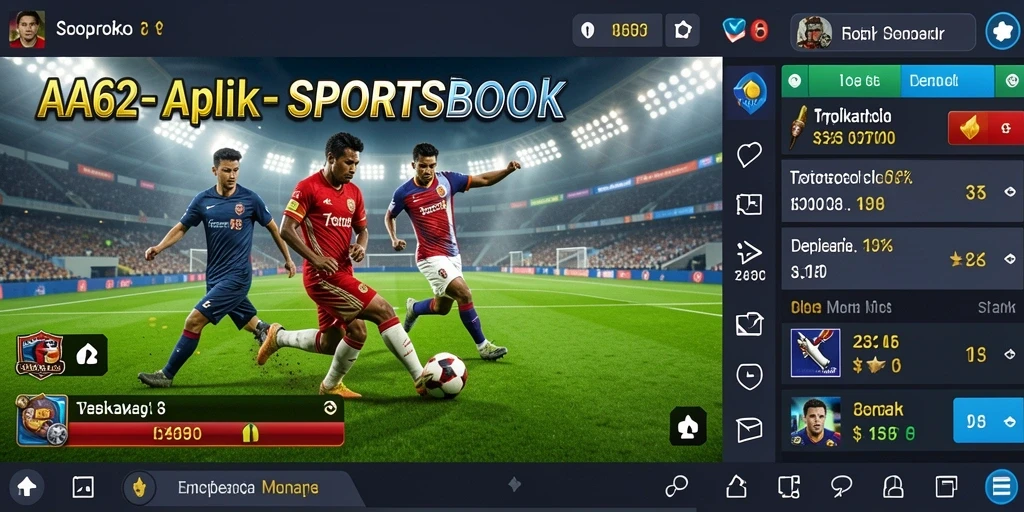 Screenshot gameplay Sportsbook menunjukkan antarmuka yang menarik dan mudah digunakan.
