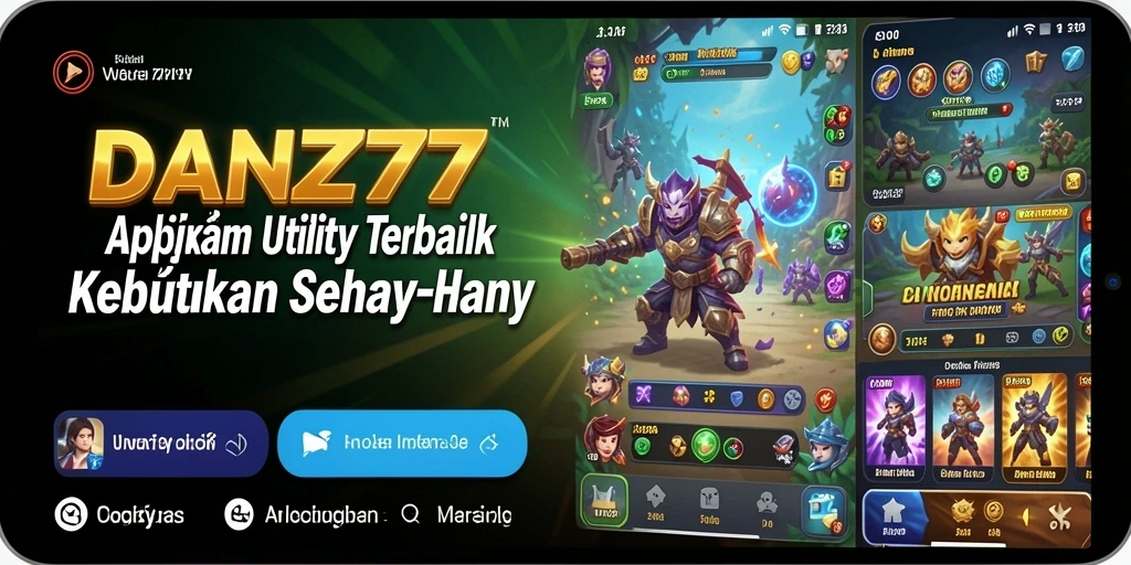 Tampilan utama aplikasi Utility DAN777 dengan fitur intuitif.