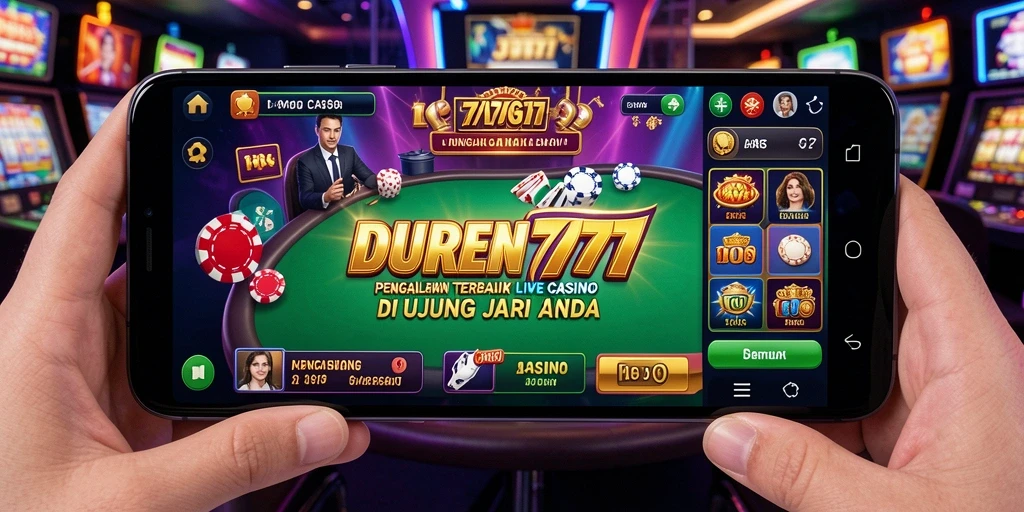 Tampilan menarik gameplay Live Casino di DUREN777.
