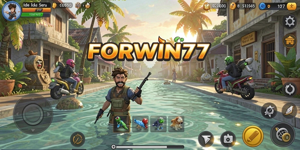 Tampilan menarik dari gameplay FORWIN77 yang memukau.