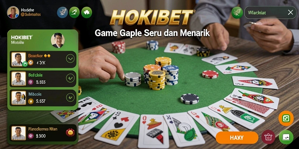 Tampilan gameplay seru HOKIBET yang menyenangkan.