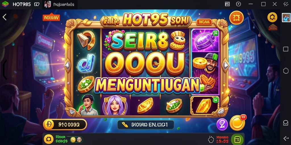 Screenshot menampilkan gameplay menarik dari mesin slot HOT985.