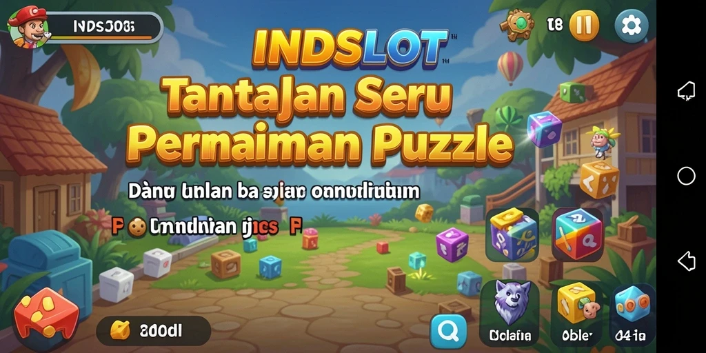 Tampilan gameplay menarik dari INDSLOT dengan berbagai puzzle.