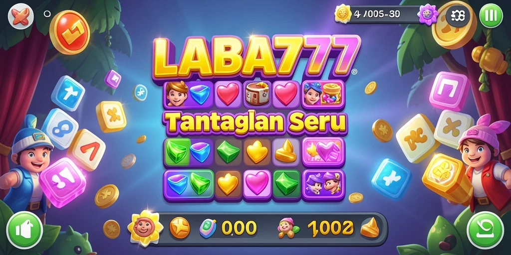 Tampilan gameplay seru di LABA777 dengan grafis cerah.