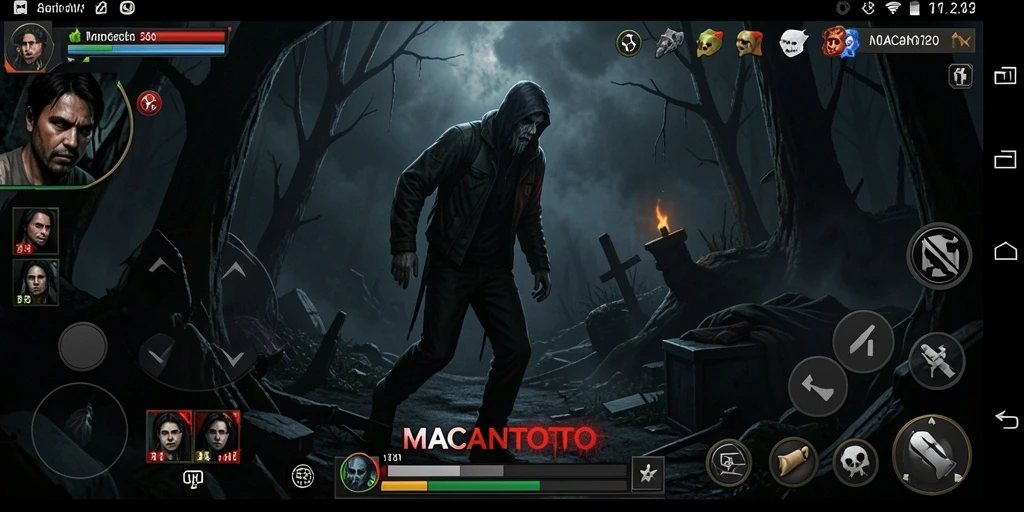 Tampilan gameplay <strong>MACANTOTO</strong> yang mencekam dan penuh ketegangan.