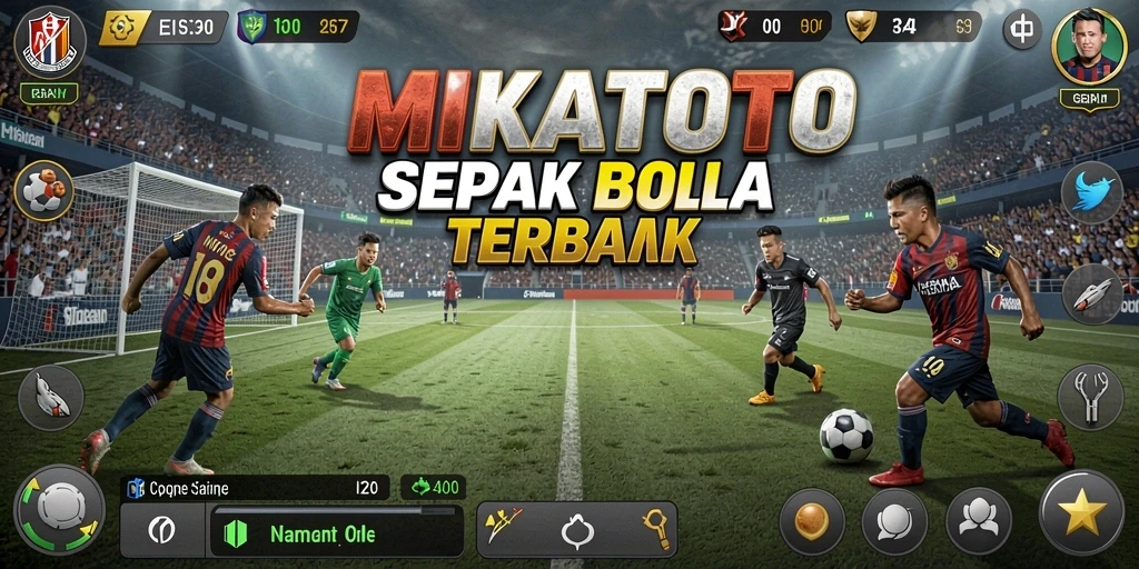 Tampilan menarik gameplay MIKATOTO dalam aksi sepak bola.