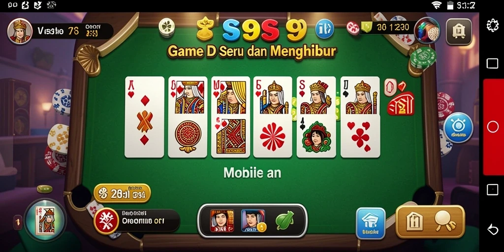Tampilan S9S9 dengan gameplay Domino yang mendebarkan.