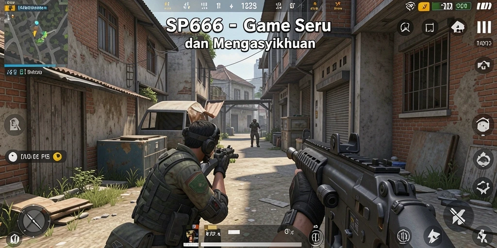 Tampilan dinamis dari gameplay intens di SP666.