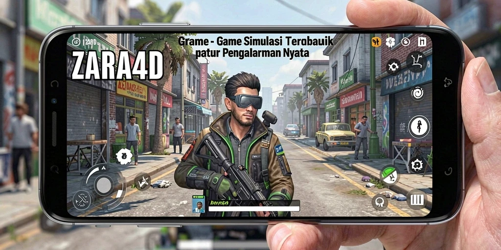 Tampilan gameplay ZARA4D yang mendetail menambah kedalaman simulasi.